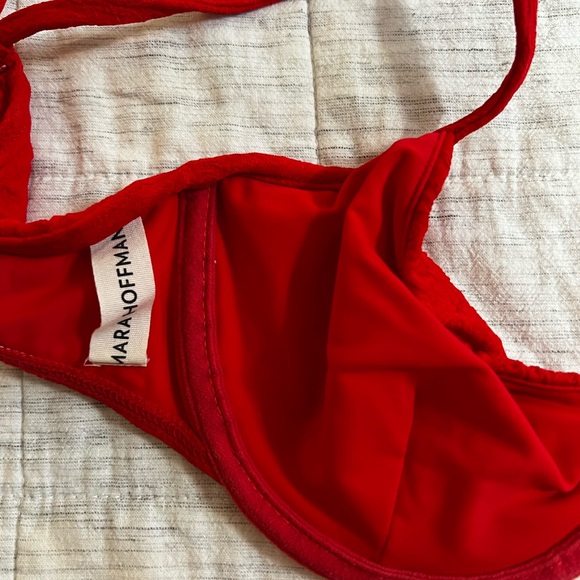 Mara Hoffman red high waisted bikini - Picture 4 of 6